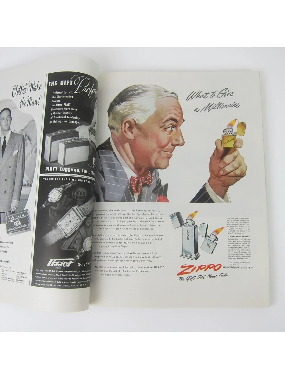 Vintage FORTUNE Magazine November 1948 Oldsmobile, Packard, Lincoln, Zippo Ads
